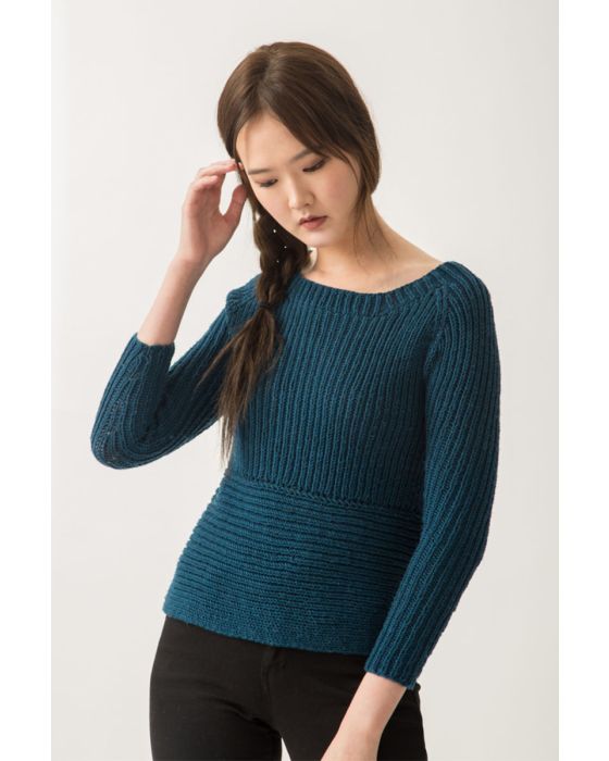 Ribbed Raglan Sweater Kit 1