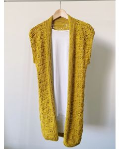 Textured Duster Sleeveless Cardigan by @crochetlovemelbourne