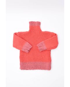 Kids Ribbed Polo Neck Jumper 