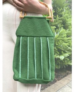 Pleated Crochet Bag